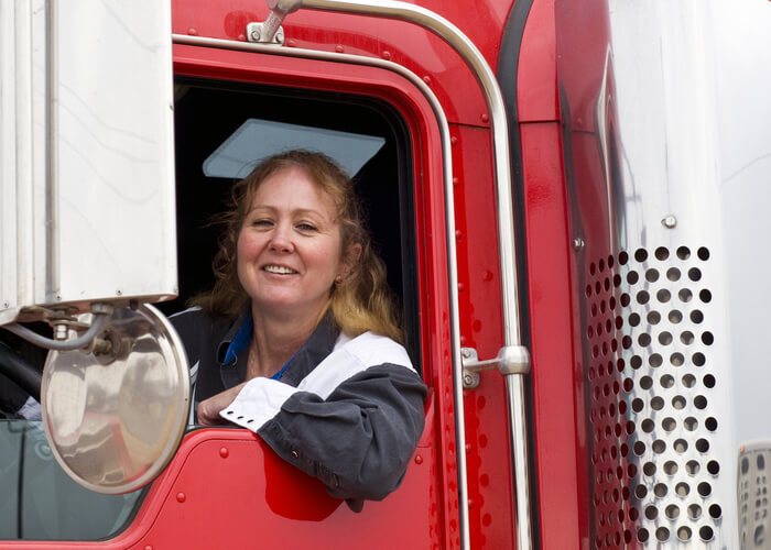 Woman In Truck
