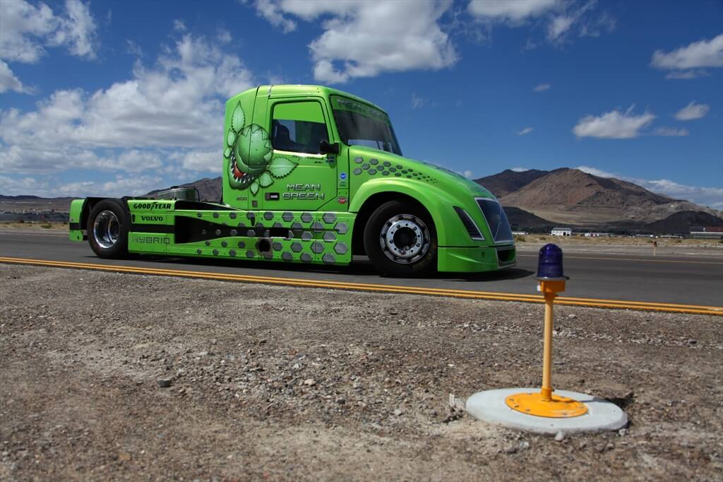 Hybrid Trucking Mean Green Volvo