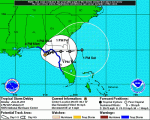 Debby Wreaking Havoc In The South