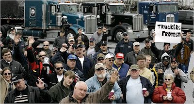 Michigan Truck Drivers Strike for Health Insurance