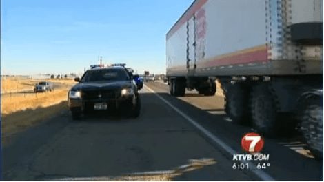 Drugged Man Throws Himself Under Truck's Tires