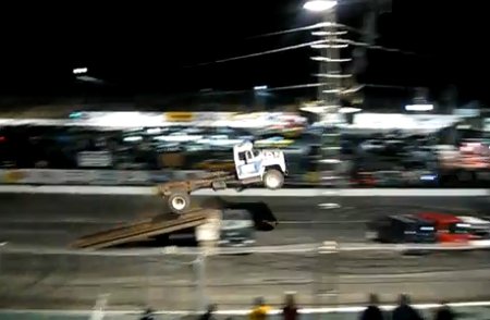 World Record Attempt Truck Long Jump
