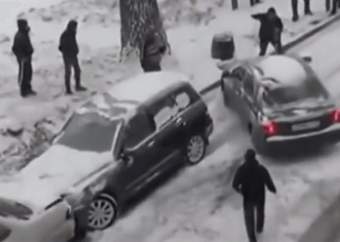 VIDEO: Dashcam Footage Of A Very Slippery Road