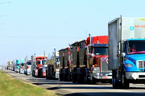 Six hundred truckers to convoy for critically ill kids