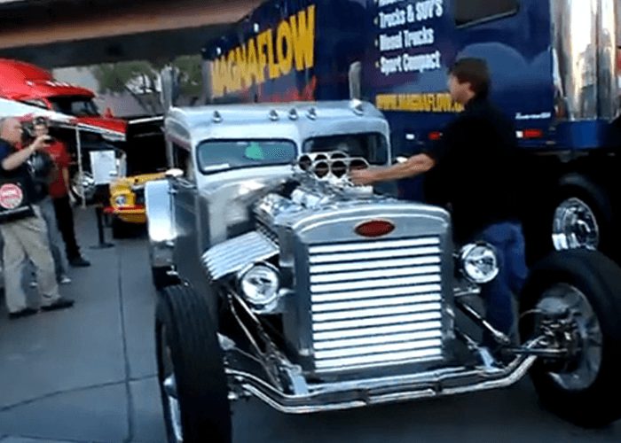 VIDEO: Custom Peterbilt Hot Rod Guns It