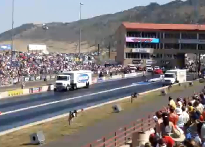 VIDEO: Bud Light Truck Vs. Budweiser Truck