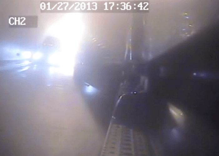 VIDEO: Truck Crash In The Carlin Tunnel