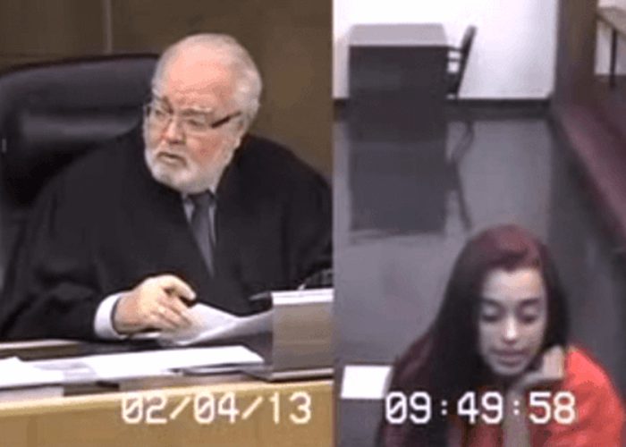 VIDEO: Woman Flips Off Judge