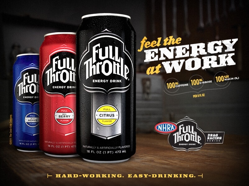 download full throttle energy drink white can