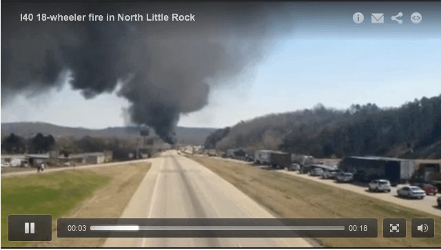 Arkansas Truck Fire