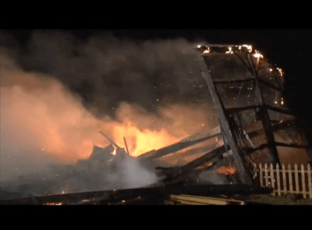 Truck Driver Alerts Sleeping Family To Barn Fire