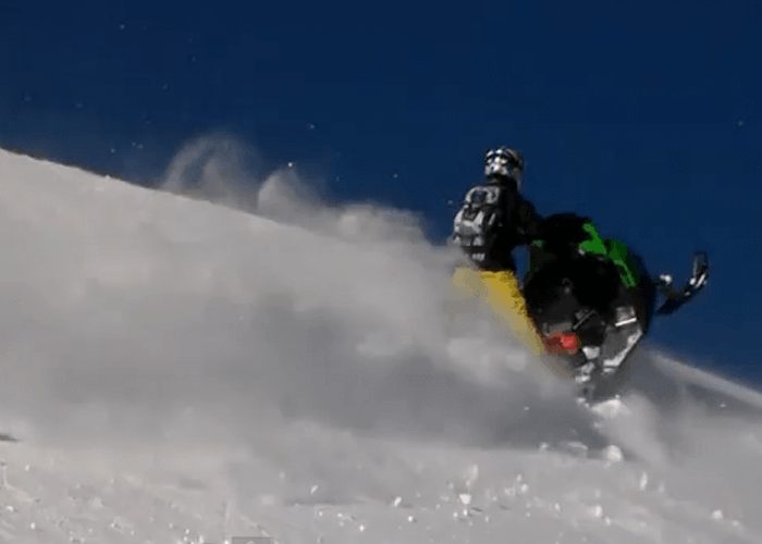 VIDEO: Snowmobile Trip In Wyoming