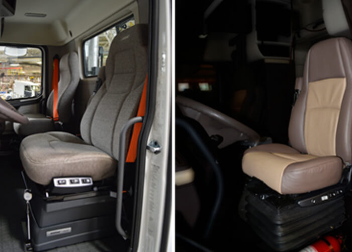 Volvo S New Premium Seat Options Offer Drivers More Comfort - Semi Truck Seat Cover For Volvo Vnl Models