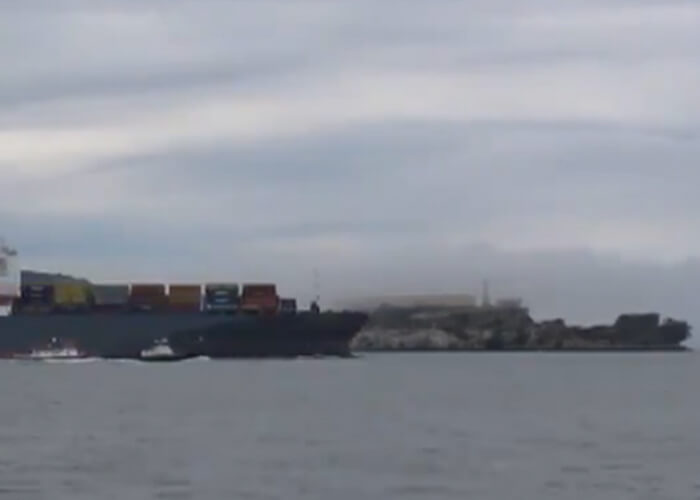 VIDEO: Largest Ship To Enter San Francisco Bay