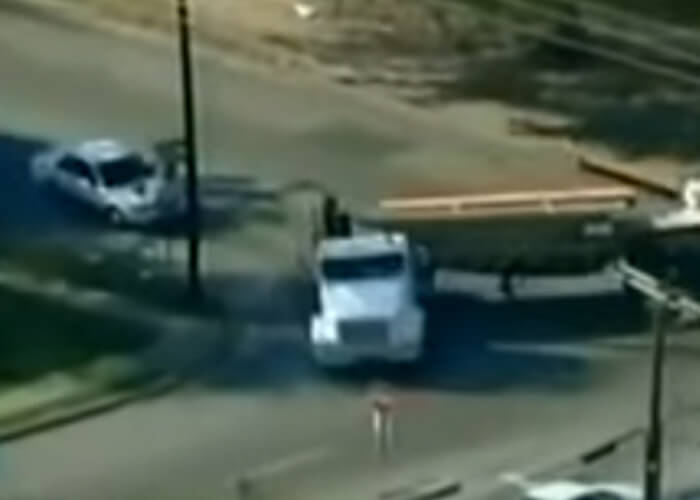 VIDEO: Best Police Chase Ever Insane Truck Driving GTA Style