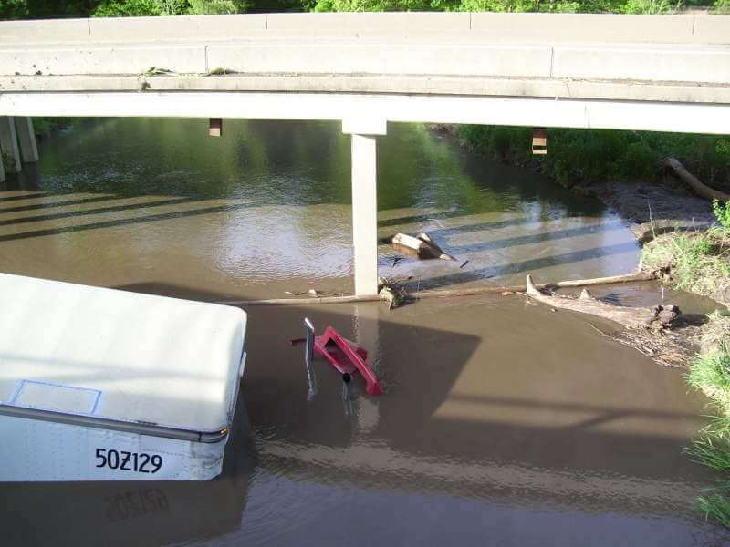 Truck Driver Rescued From Flood Waters In Iowa