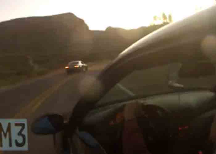 VIDEO: BMW Driver Runs Car Off Cliff