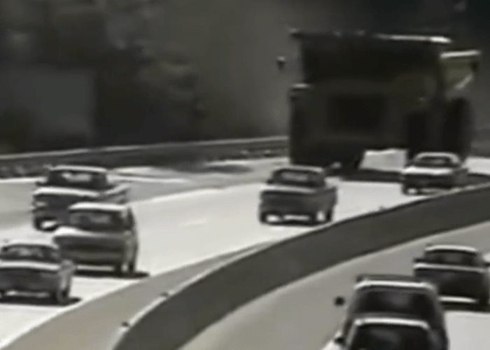 VIDEO: Police Chase Monster Dump Truck