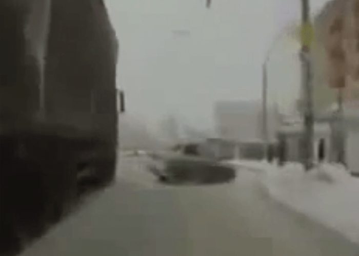 VIDEO: Luckiest Driver Ever