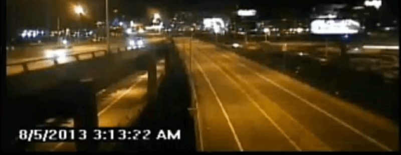 Drunk Driver Sends Truck Over Bridge