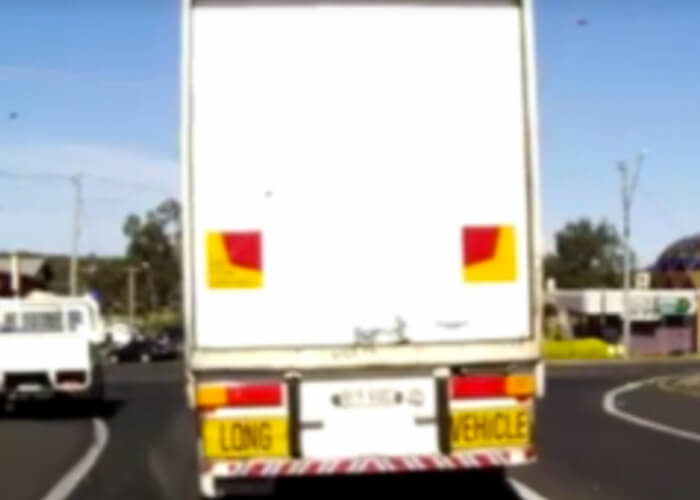 VIDEO: Turning Truck Teaches Impatient Driver A Lesson