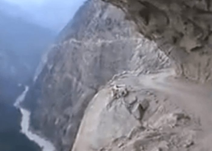 VIDEO: One Of The Most Dangerous Roads In The World