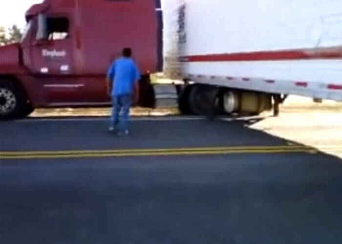 VIDEO: Help This Stuck Driver Out