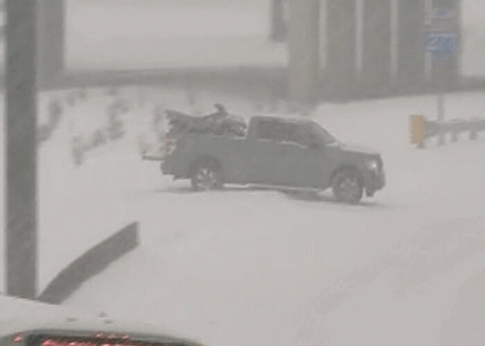 VIDEO: F-150 Makes Its Own Path Out of North Carolina Traffic