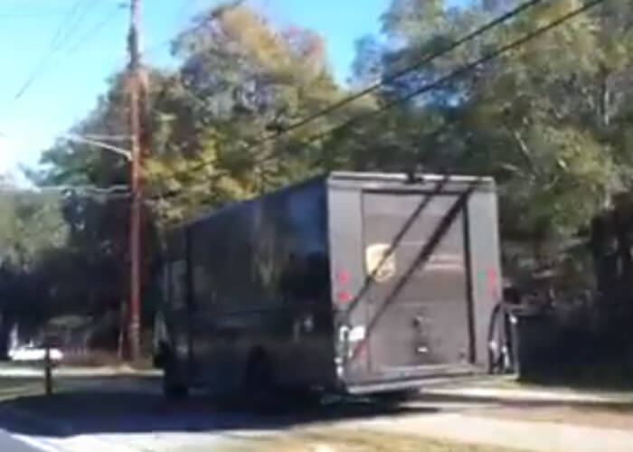 VIDEO: Lazy UPS Driver