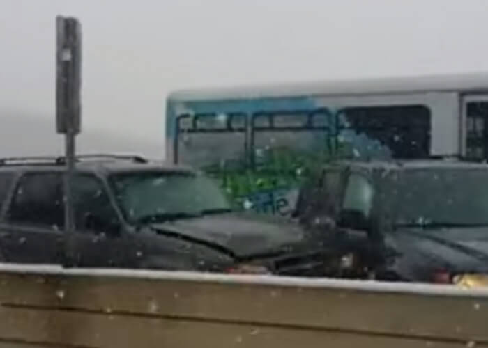 VIDEO: Mendota Bridge, Minnesota 61-Vehicle Pileup From Beginning to End