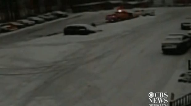 Snow Plow Driver in Hot Water