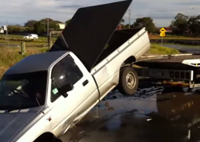 Video Monster Puddle Swallows Pickup