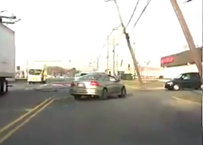 VIDEO: Truck Takes Down Power Lines And Pole In New Jersey