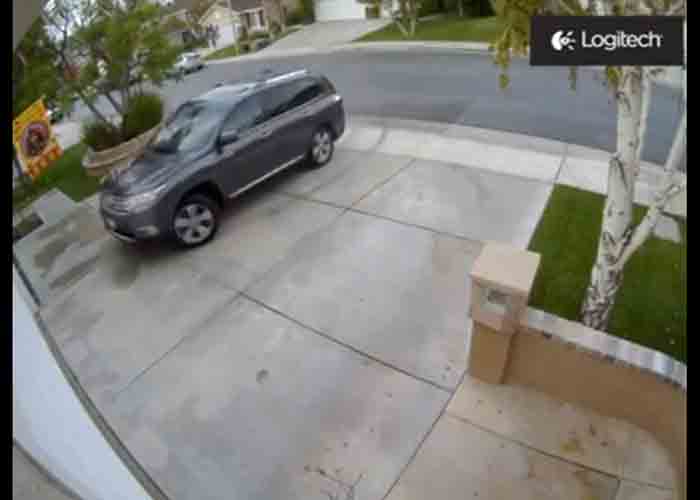 Video: Security Camera Captures Ridiculous Crash