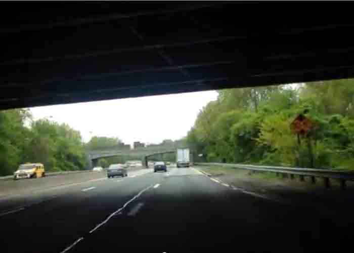 VIDEO: Truck Slams Into New York Overpass