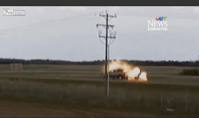 Video: Lightning Strikes Pickup