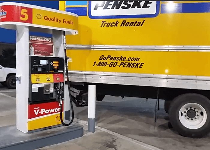 Video: Stuck Rental Truck