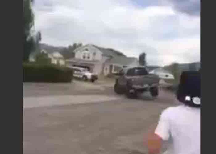 Video: Utah Man Uses Pickup to End Police Chase