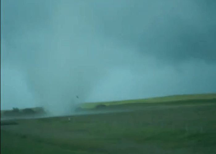 Video: Truck Driver Records Close Encounter with Tornado