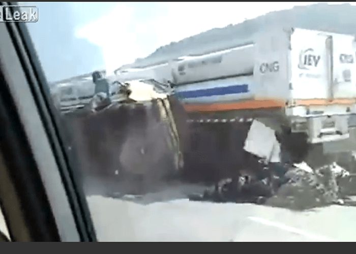 Video: Truck Didn’t Stop in Time