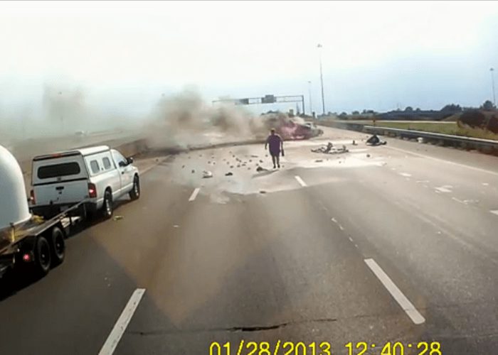 Video: Hero Truck Driver Saves Grandmother and Baby From Blazing Car