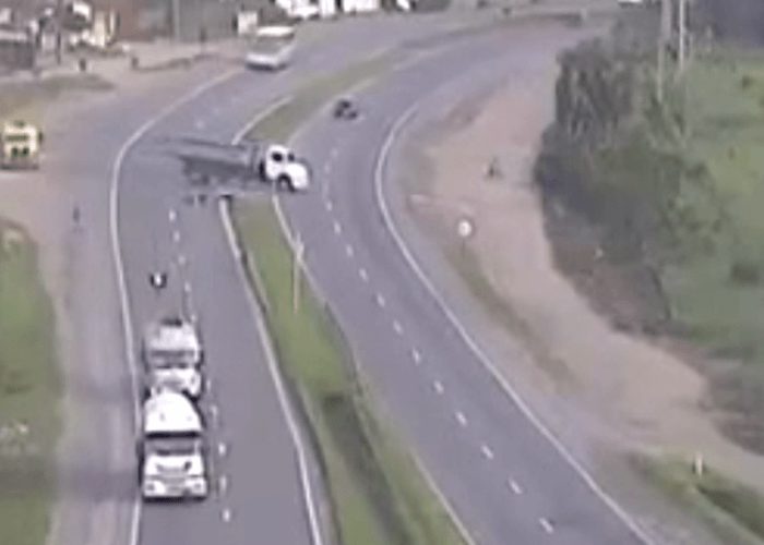 VIDEO: Biker Miraculously Survives Accident