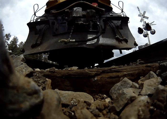 VIDEO: Amazing! GoPro Under 75MPH Train!