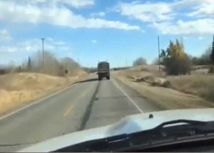 Video:  Truck’s Close Call