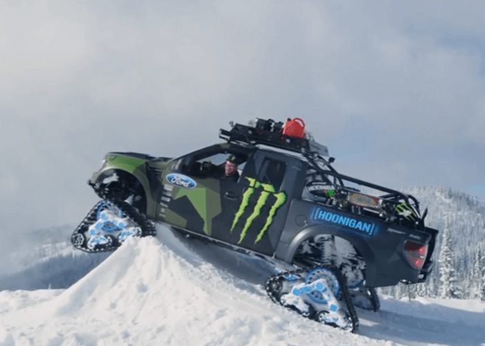 VIDEO: Ken Block Raptor-Trax Shredfest