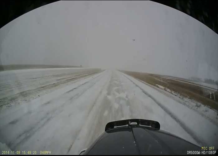 VIDEO: Car Vs. Plow Truck