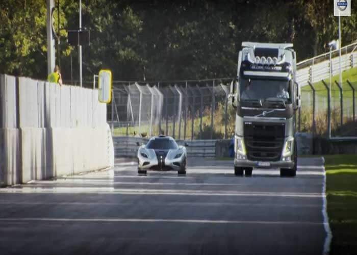 Video: Volvo Truck Races World’s Fastest Sports Car