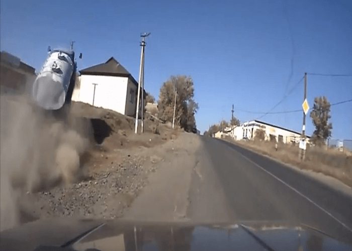 Video: Truck Gets Massive Air