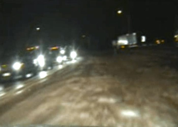 Video: Incredible! Truck Driver Saves Sliding Truck