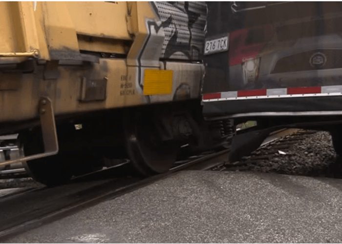 Truck Train Collision